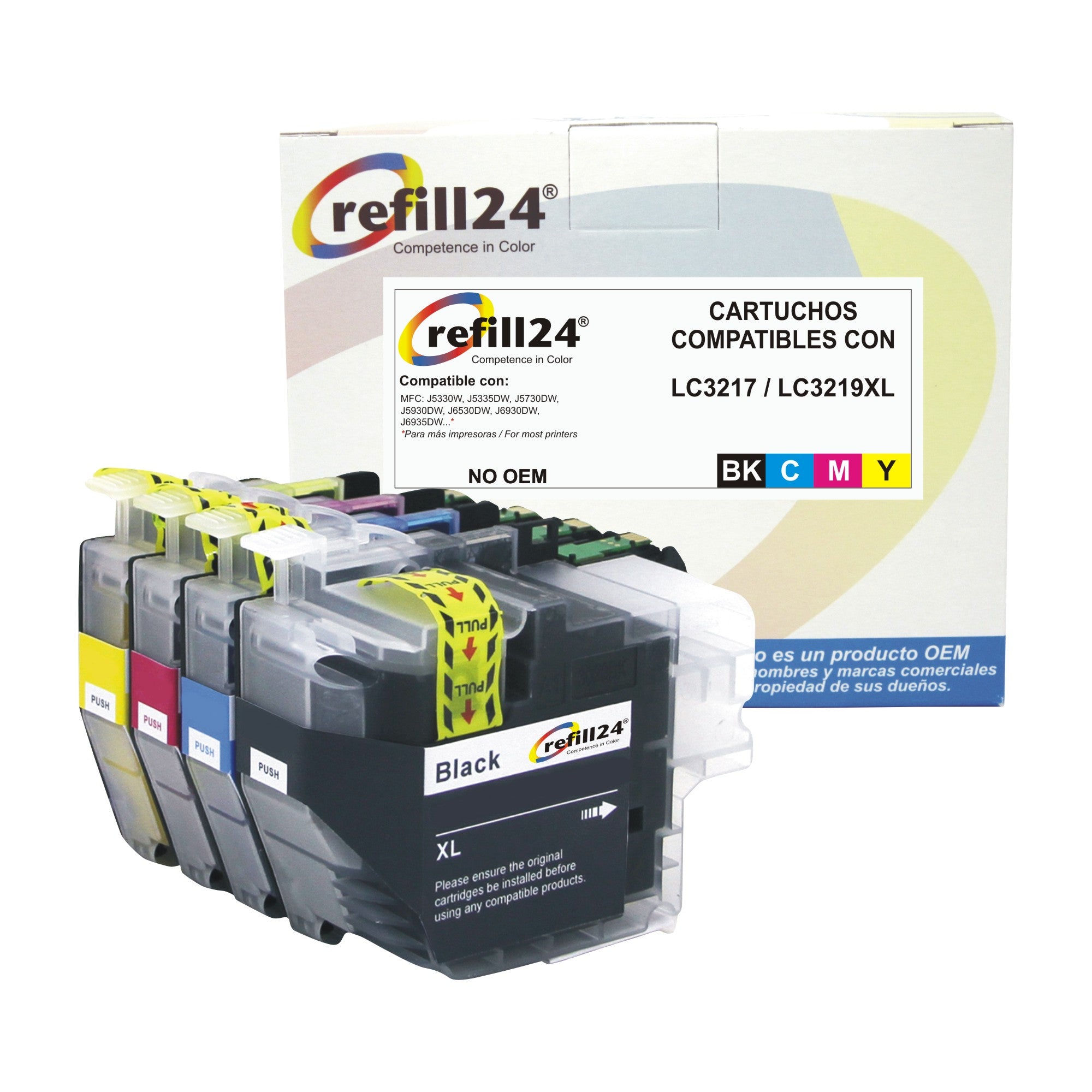 LC3219XL / LC-3219 negro compatible con el cartucho de tinta original  Brother LC 3219 XL