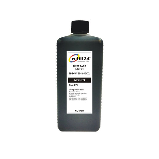 Tinta Premium Refill 24® para cartuchos Epson 604/604XL