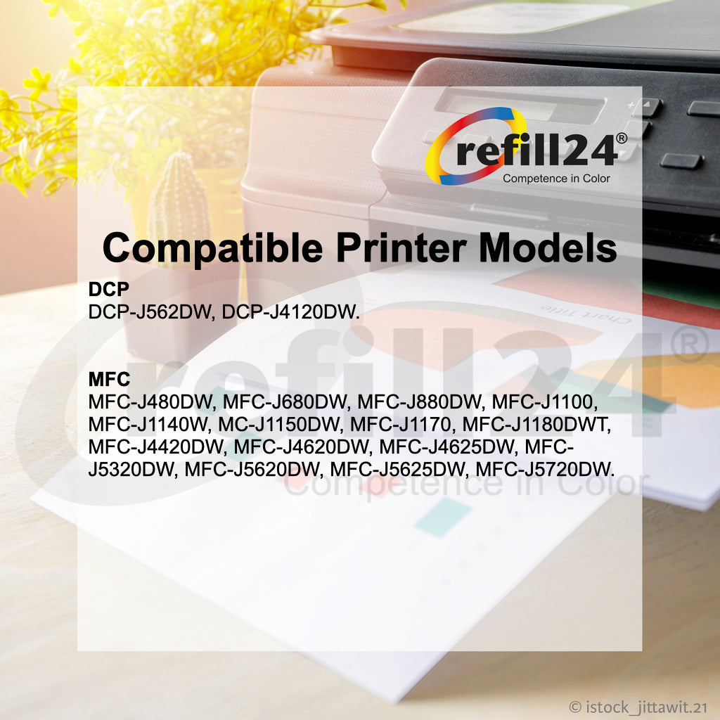 Cartucho de tinta compatible con Brother LC221/LC223