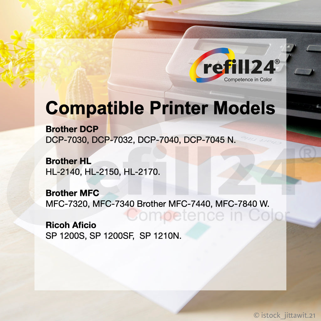 Toner compatible con Brother TN-2110/TN-2120 | Ricoh SP1200E