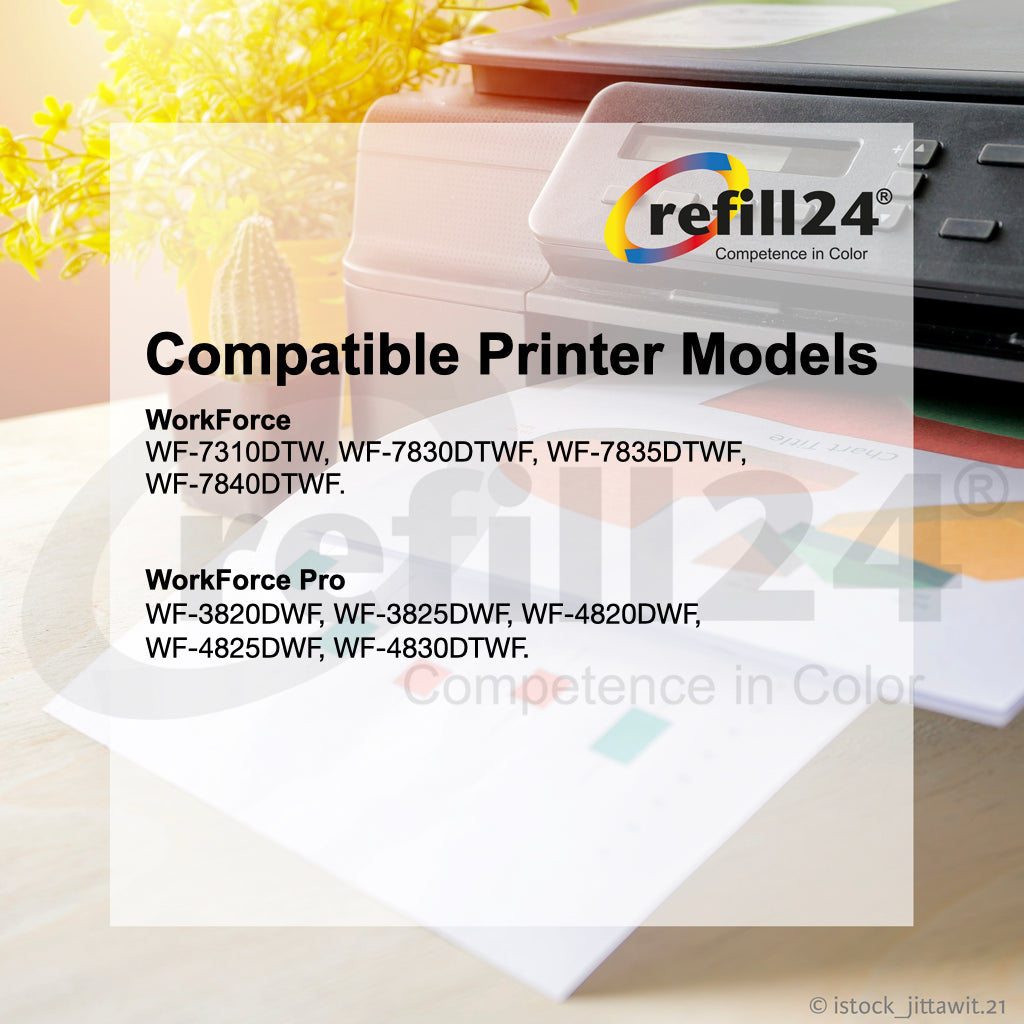Tinta Premium Refill 24® para cartuchos Epson 405/405XL