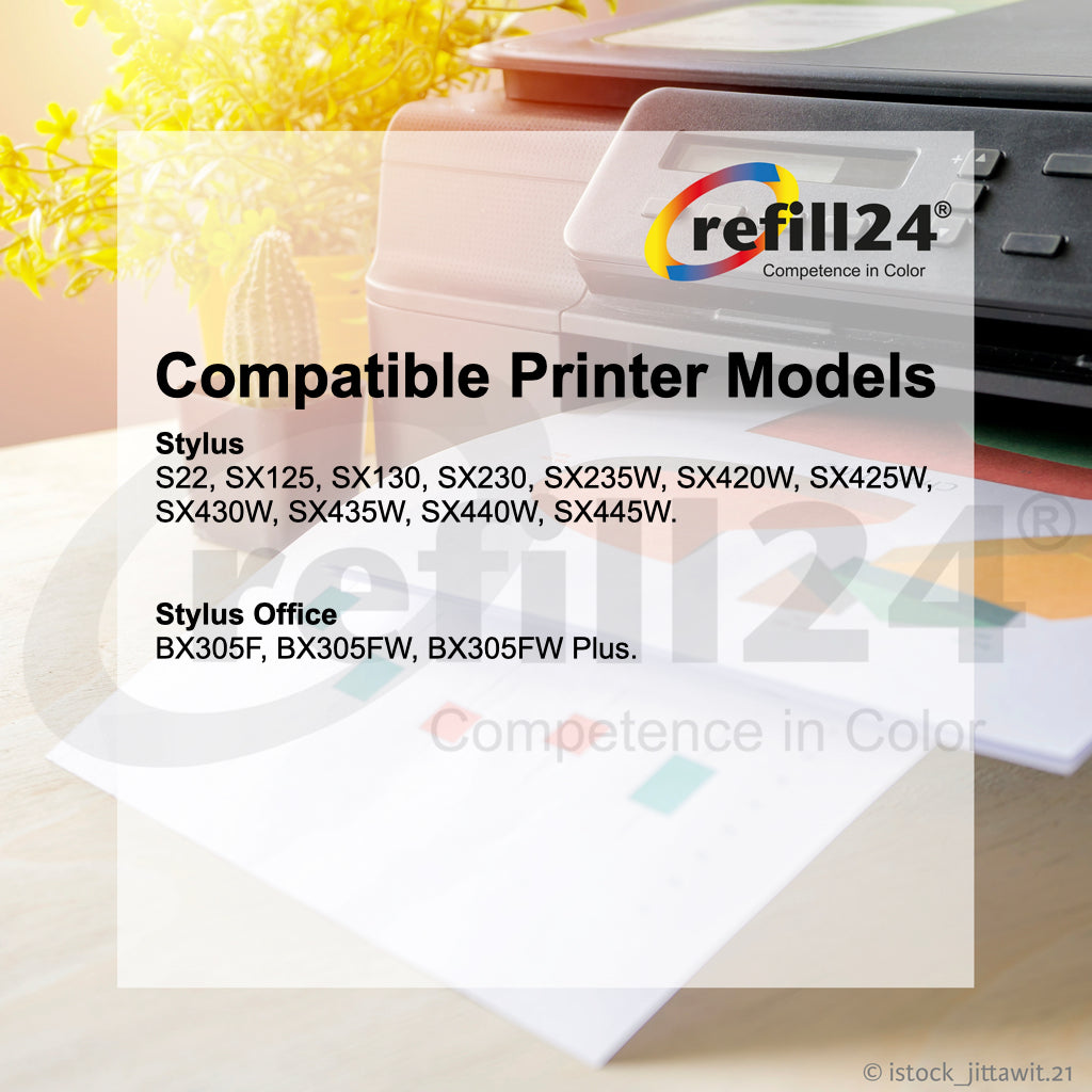 Cartucho de tinta compatible con Epson T1281/T1282/T1283/T1284