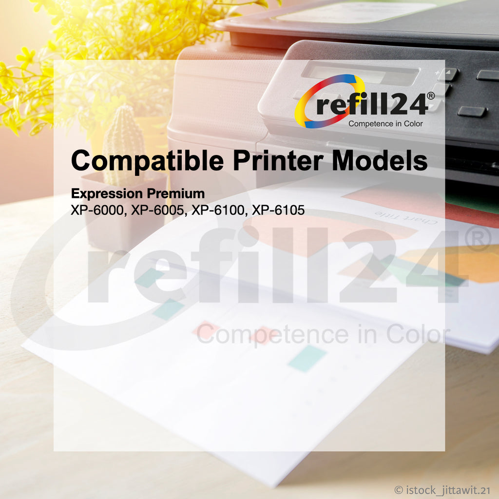 Tinta Premium Refill 24® para cartuchos Epson T202/T202XL