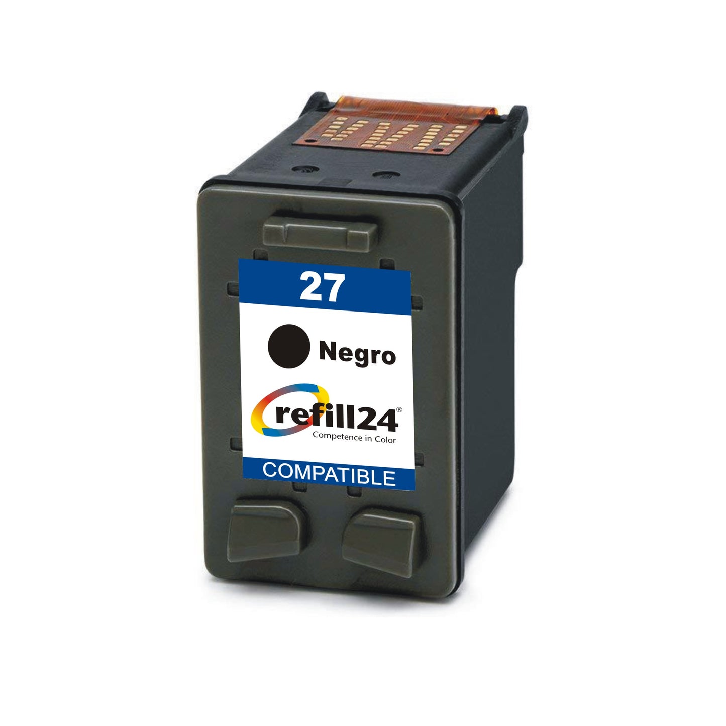 Cartucho de tinta compatible con HP 27/28