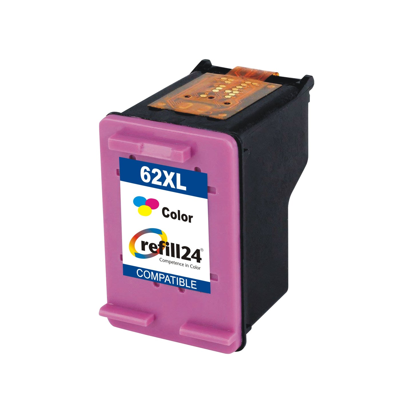 Cartucho de tinta compatible con HP 62/62XL