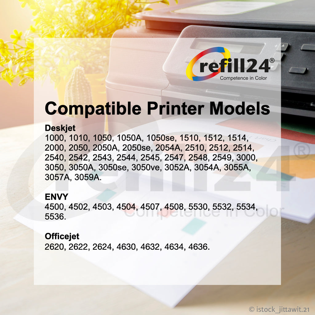 Tinta Premium Refill 24® para cartuchos HP 301/301XL