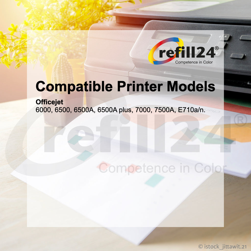 Tinta Premium Refill 24® para cartuchos HP 920/920XL