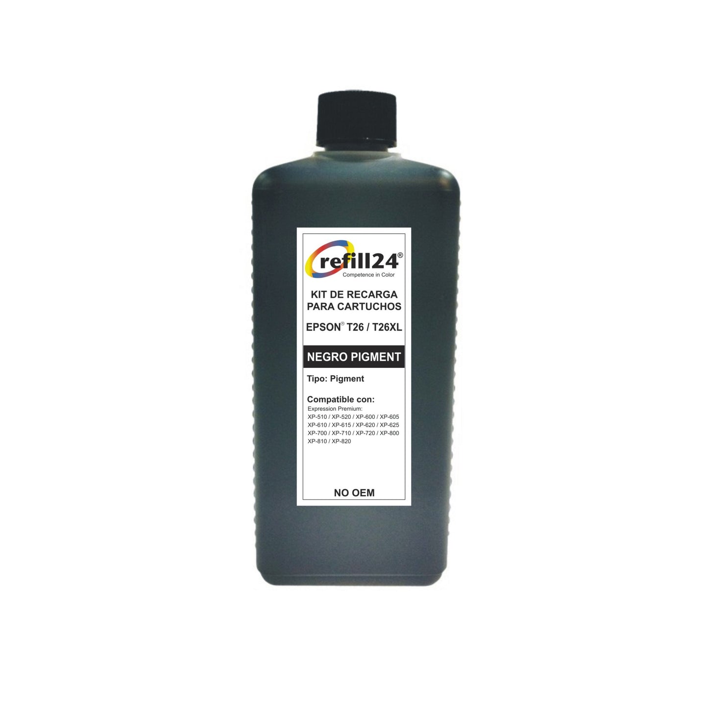 Tinta Premium Refill 24® para cartuchos Epson T26/T26XL