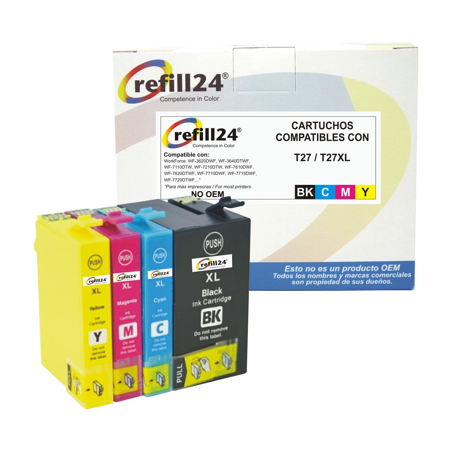 Cartucho de tinta compatible con Epson T27/T27XL