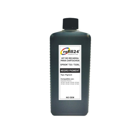 Tinta Premium Refill 24® para cartuchos Epson T33/T33XL