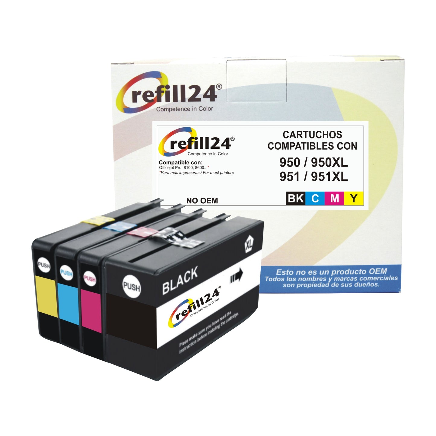 Cartucho de tinta compatible con HP 950/950XL/951/951XL